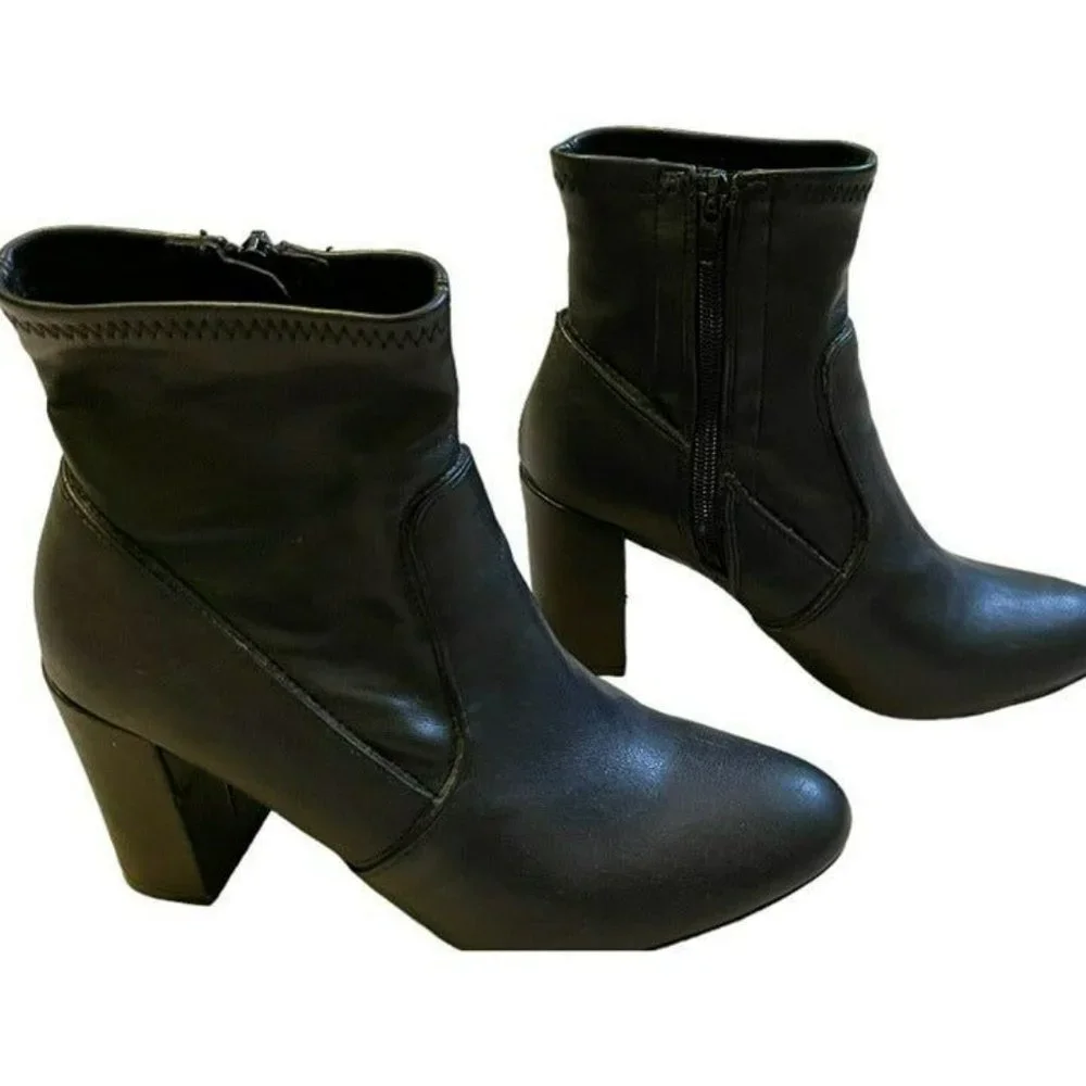 Steve Madden Black Emison-S Booties Women's Size 7 - Picture 5 of 10
